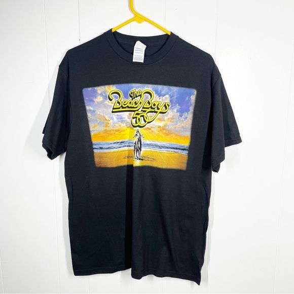 Delta Pro Weight The Beach Boys 50th Anniversary T-Shirt Black Large - Picture 1 of 6